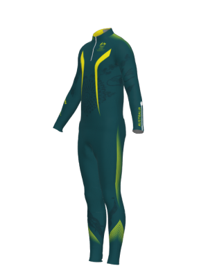 Podiumwear Men's Gold Two-Piece Race Suit