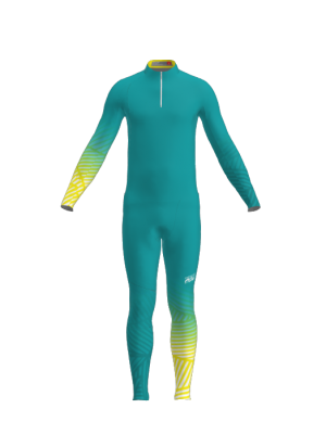 Podiumwear Men's Gold Two-Piece Race Suit