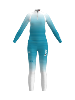 Podiumwear Women's Gold Two-Piece Race Suit