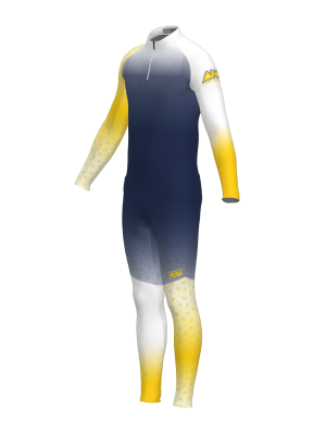 Podiumwear Men's Gold Two-Piece Race Suit