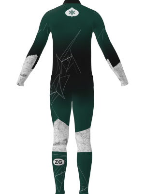 Podiumwear Men's Gold Two-Piece Race Suit