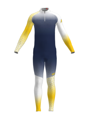 Podiumwear Men's Gold Two-Piece Race Suit