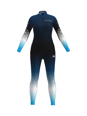 Podiumwear Women's Silver Two-Piece Race Suit