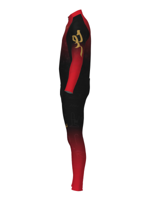 Podiumwear Men's Gold Two-Piece Race Suit