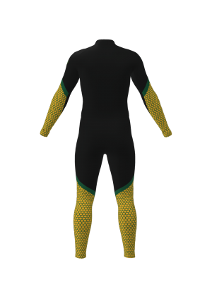 Podiumwear Unisex Gold One-Piece Race Suit