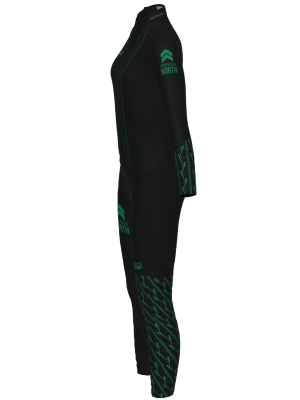 Podiumwear Women's Gold Two-Piece Race Suit