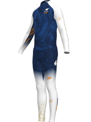 Podiumwear Men's Gold Two-Piece Race Suit