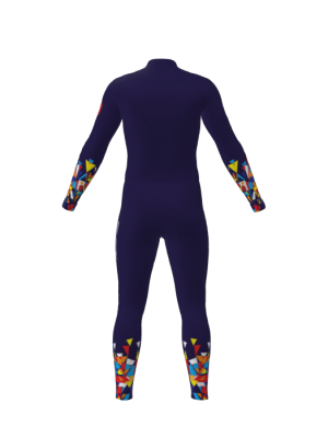 Podiumwear Unisex Gold One-Piece Race Suit