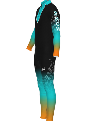 Podiumwear Men's Gold Two-Piece Race Suit