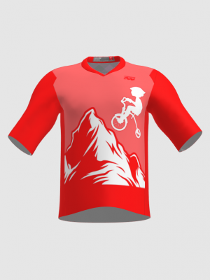 Podiumwear Men's Loose Fit Short Sleeve MTB Jersey - New Fabric 2025!