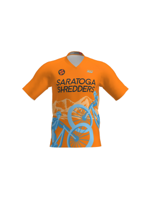Podiumwear Men's Silver Short Sleeve MTB Jersey - New Fabric 2025!
