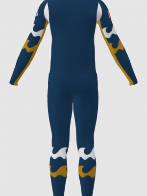 Podiumwear Men's Gold Two-Piece Race Suit