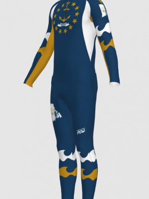 Podiumwear Men's Gold Two-Piece Race Suit