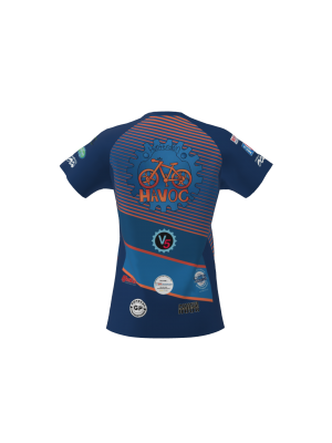 Podiumwear Women's Silver Short Sleeve MTB Jersey - NEW FABRIC 2025!