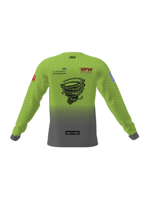 Podiumwear Unisex Silver Long Sleeve Tech Tee - New Fabric 2025!