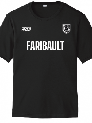 Podiumwear Men's 100% Poly Performance T-Shirt with Print (Soccer) Front View