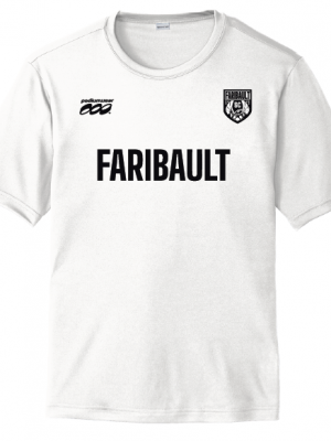 Podiumwear Unisex Youth 100% Poly Performance T-Shirt with Print (Soccer) Front View