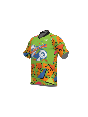 Podiumwear Men's Silver Short Sleeve MTB Jersey - New Fabric 2025!
