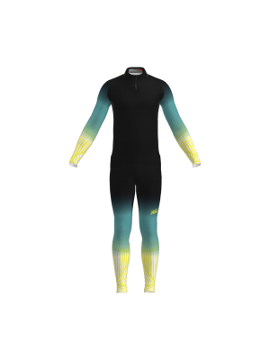 Podiumwear Men's Gold Two-Piece Race Suit