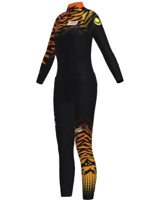Podiumwear Women's Gold Two-Piece Race Suit