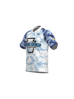 Podiumwear Men's Silver Short Sleeve MTB Jersey - New Fabric 2025!