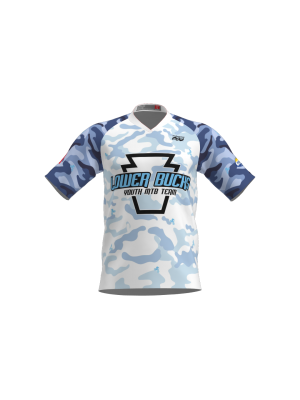Podiumwear Men's Silver Short Sleeve MTB Jersey - New Fabric 2025!