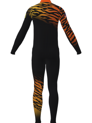 Podiumwear Men's Gold Two-Piece Race Suit