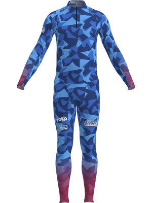 Podiumwear Men's Gold Two-Piece Race Suit