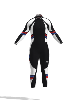 Podiumwear Nordic Child's Two-Piece Race Suit (Nordic Skiing) Front View