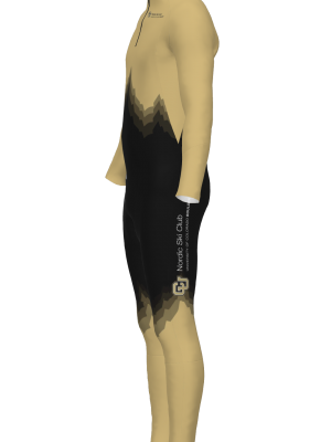 Podiumwear Men's Gold Two-Piece Race Suit