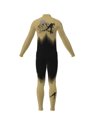 Podiumwear Men's Gold Two-Piece Race Suit
