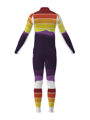 Podiumwear Men's Gold Two-Piece Race Suit