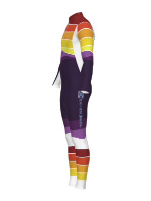 Podiumwear Men's Gold Two-Piece Race Suit