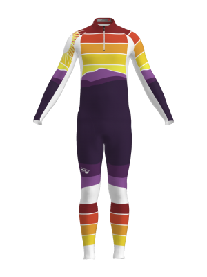 Podiumwear Men's Gold Two-Piece Race Suit