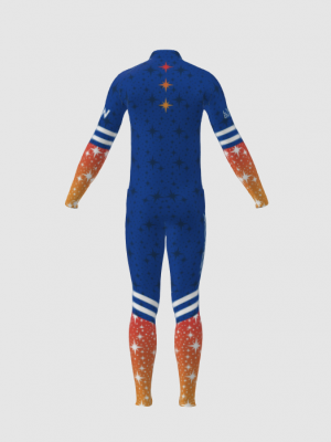 Podiumwear Men's Gold Two-Piece Race Suit