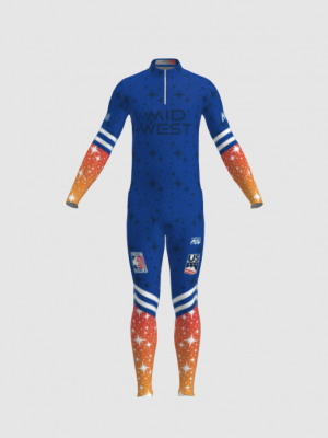 Podiumwear Men's Gold Two-Piece Race Suit