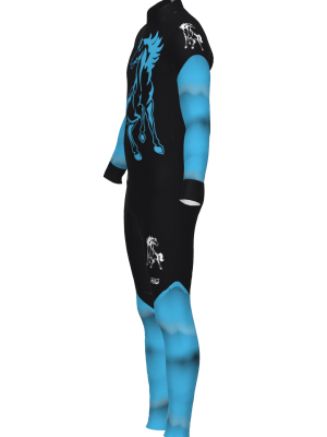 Podiumwear Men's Gold Two-Piece Race Suit