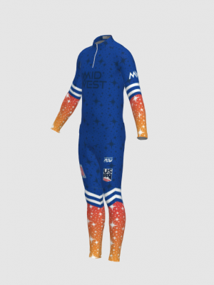 Podiumwear Men's Gold Two-Piece Race Suit