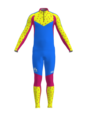 Podiumwear Men's Gold Two-Piece Race Suit