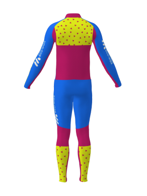 Podiumwear Men's Gold Two-Piece Race Suit