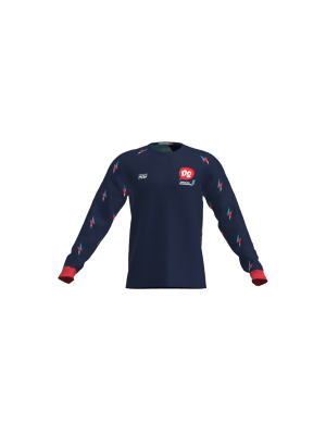 Podiumwear Unisex Silver Long Sleeve Tech Tee - New Fabric 2025!