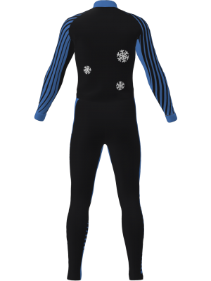 Podiumwear Unisex Silver Two-Piece Race Suit