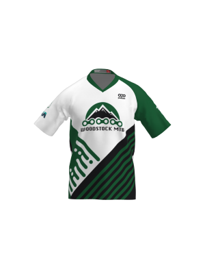Podiumwear Men's Silver Short Sleeve MTB Jersey - New Fabric 2025!
