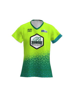 Podiumwear Women's Silver Short Sleeve MTB Jersey - NEW FABRIC 2025!