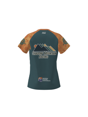 Podiumwear Women's Silver Short Sleeve MTB Jersey - NEW FABRIC 2025!