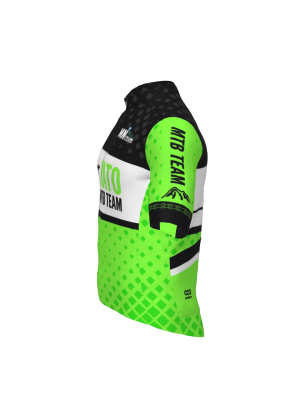 Podiumwear Men's Gold Full Zip Jersey (Cycling) Side View