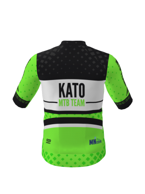 Podiumwear Men's Gold Full Zip Jersey (Cycling) Back View