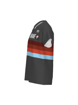 Podiumwear Women's Silver Short Sleeve MTB Jersey (Cycling) Side View