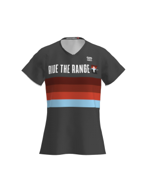 Podiumwear Women's Silver Short Sleeve MTB Jersey (Cycling) Front View