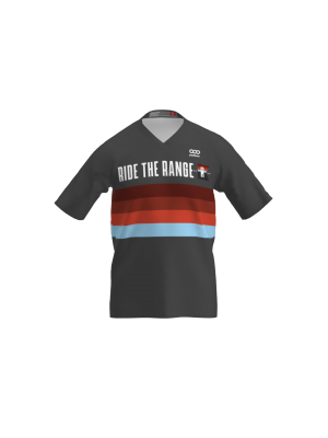 Podiumwear Men's Silver Short Sleeve MTB Jersey (Cycling) Front View